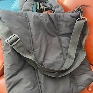 Puma Black Quilted Tote